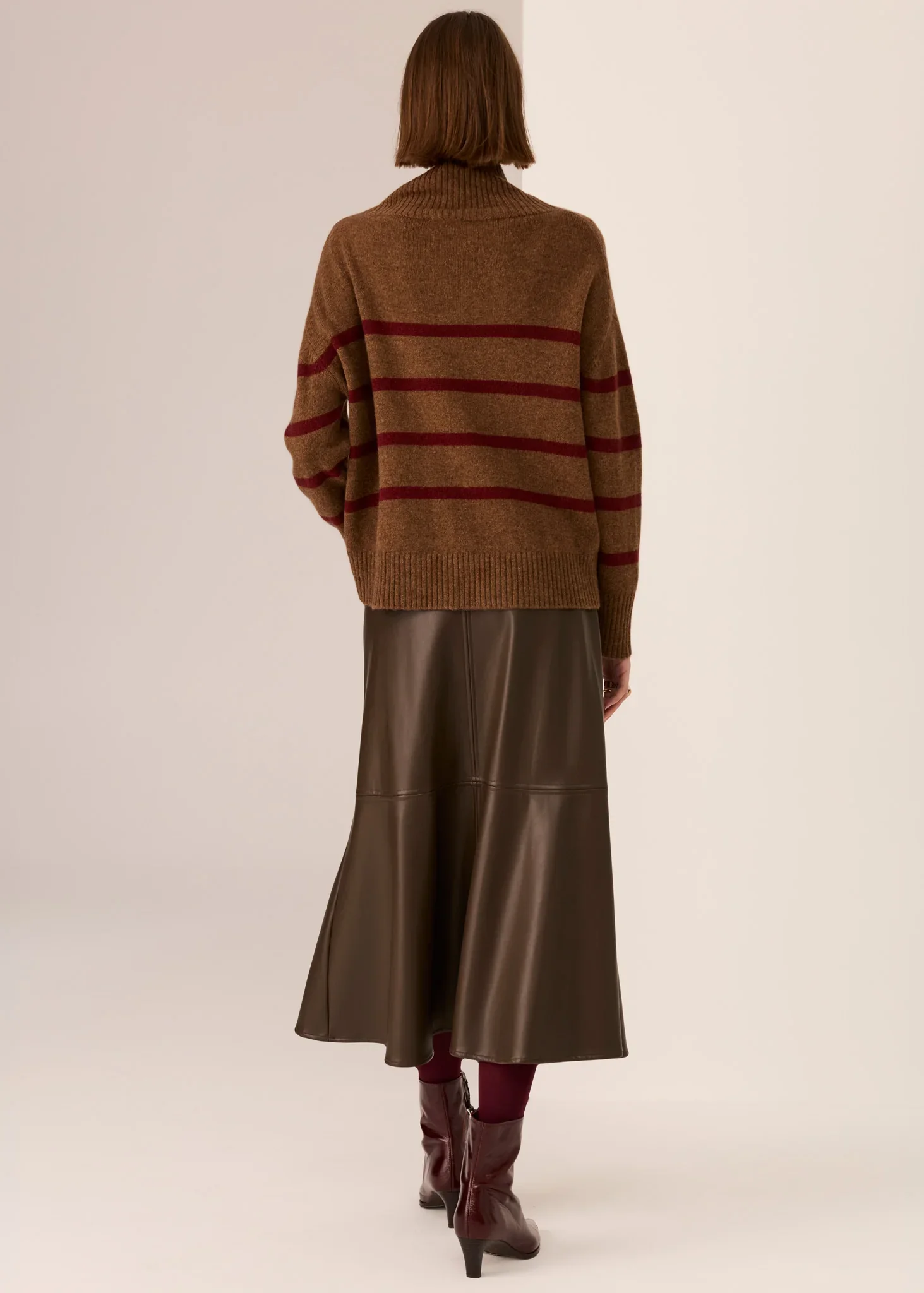 POL Astor Stripe Turtleneck Knit - Image 4