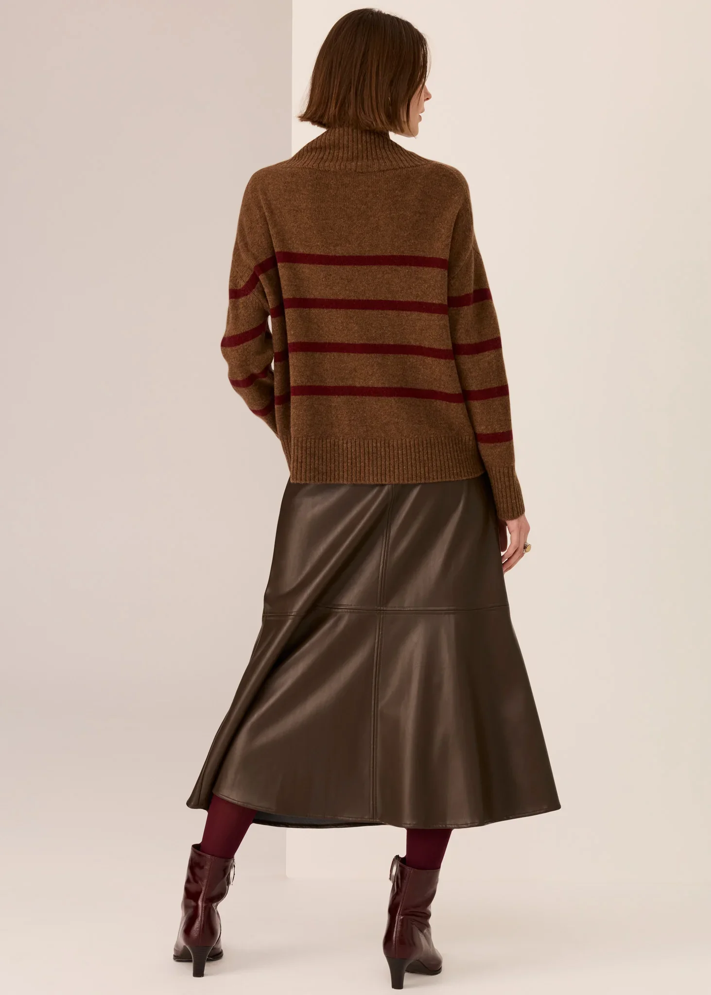 POL Astor Stripe Turtleneck Knit - Image 5