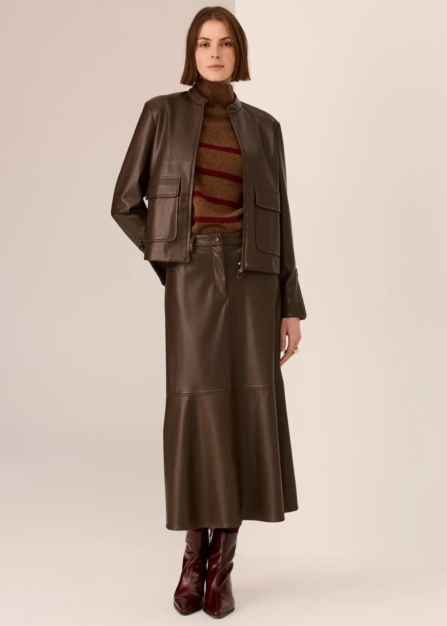 POL Astor Stripe Turtleneck Knit - Image 6