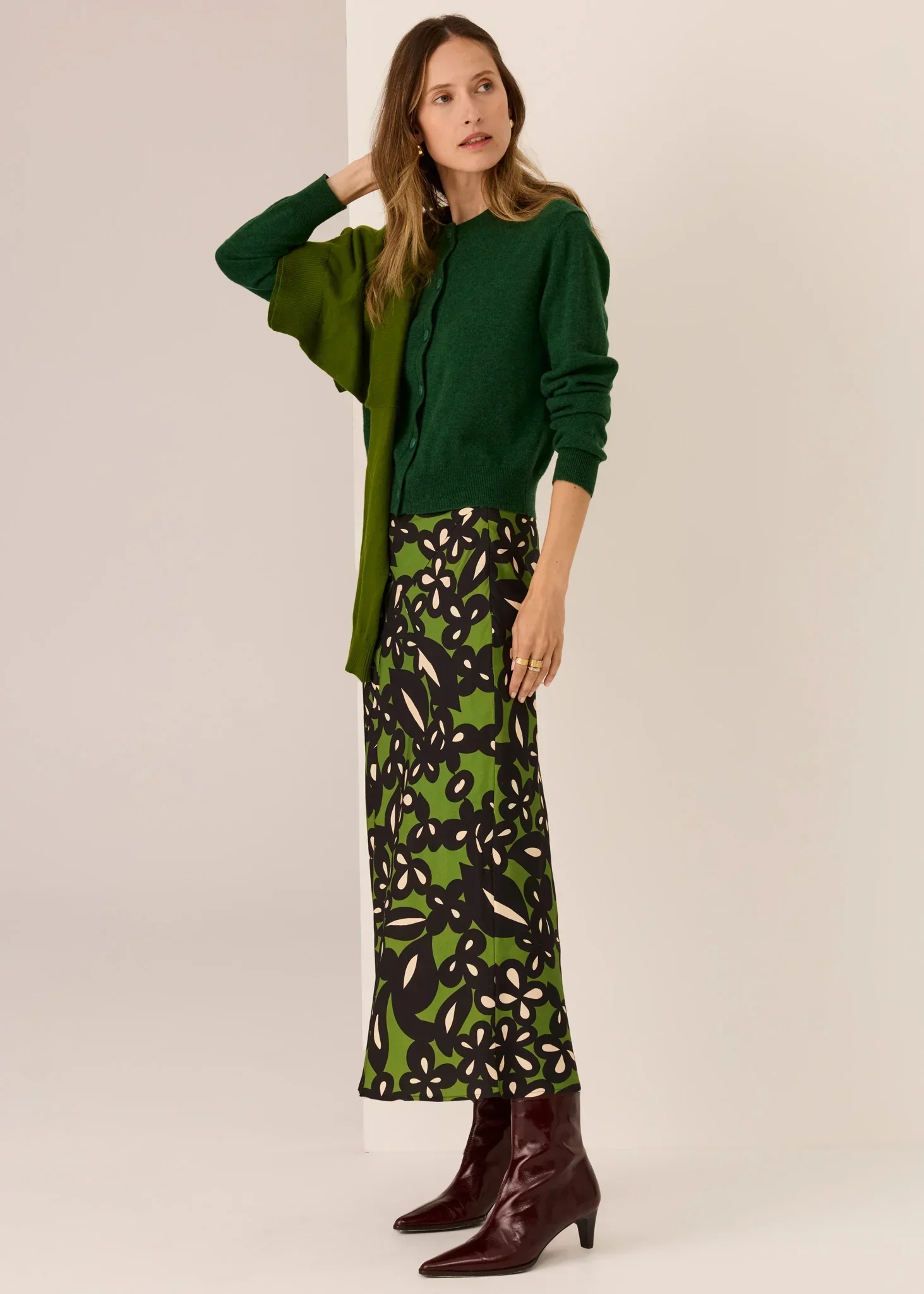 POL Orson Cardigan Green - Image 2