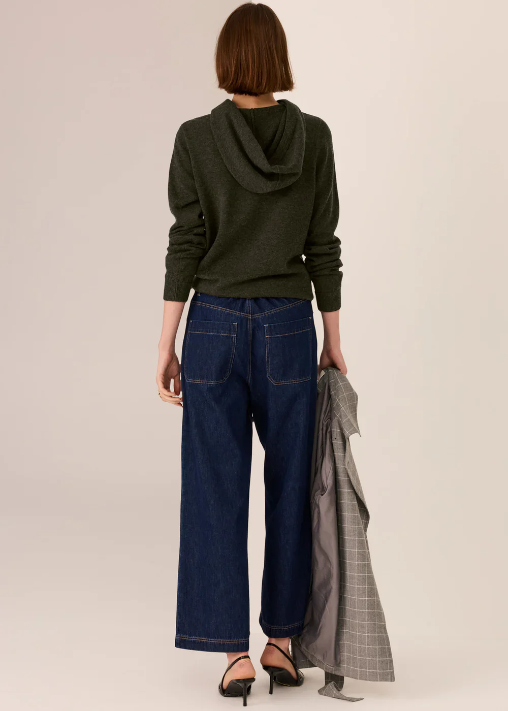 POL Quinn Knit Hoodie Forest - Image 2