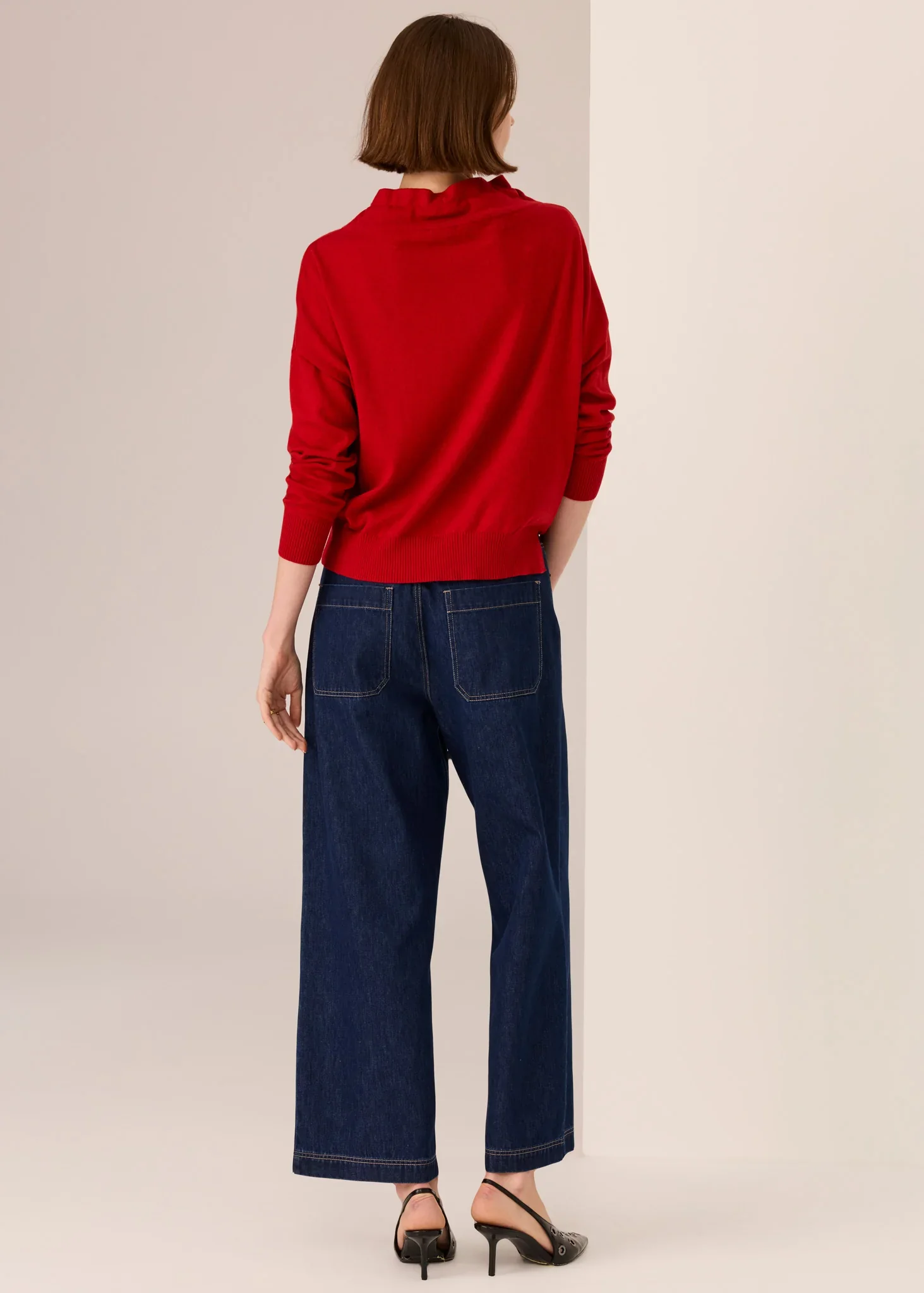 POL Rowan Drawcord Knit Red - Image 5