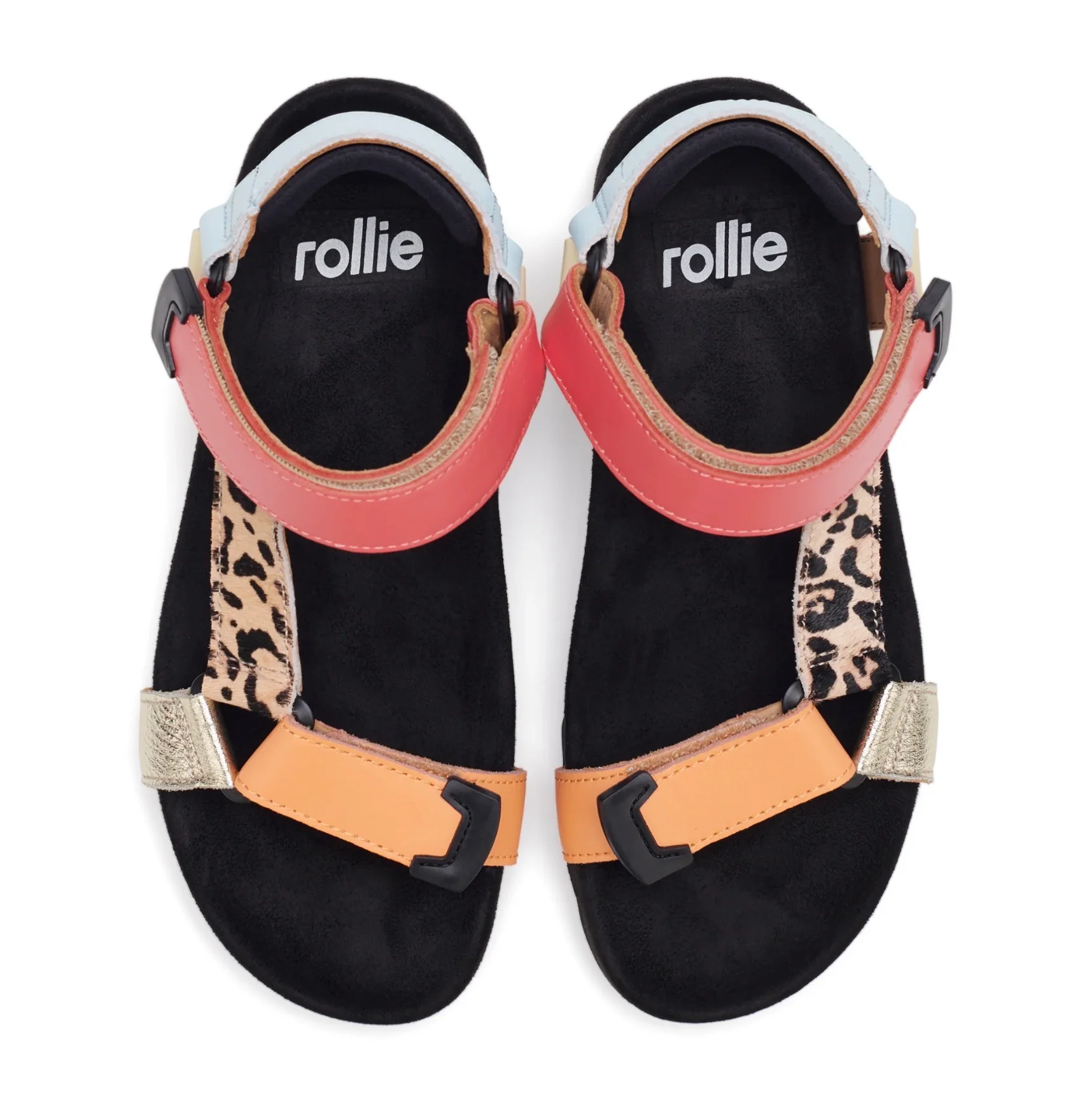 Rollie Sandal Tooth Wedge Multi Leopard - Image 8