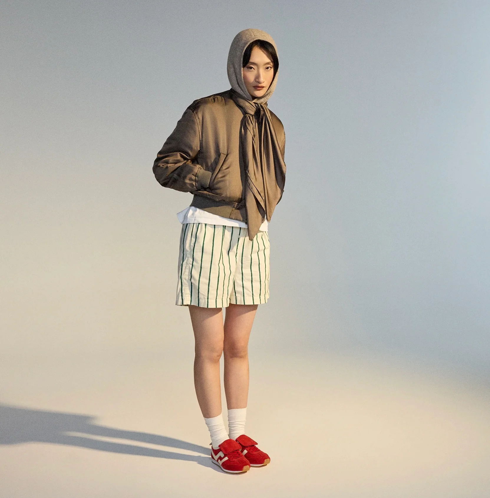 Rollie Shift Retro Sneaker Red/Ecru - Image 8