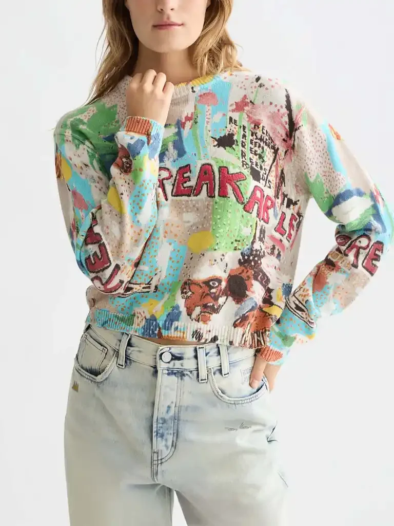 Scotch & Soda x Basquiat Printed Pullover