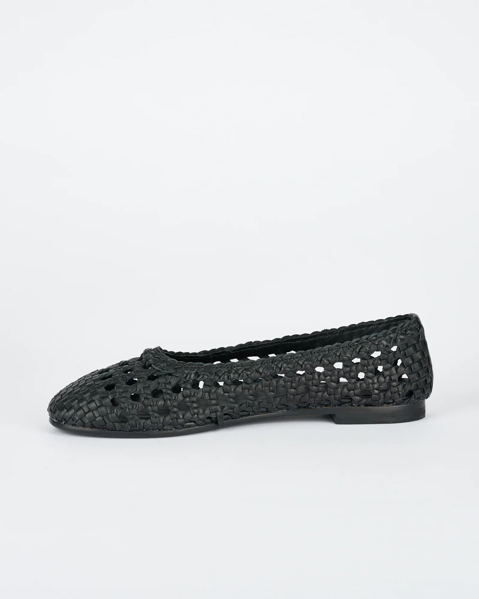 Sol Sana Greene Ballet Flat in Black Leather - Image 4