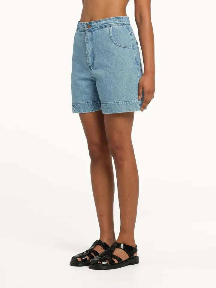 Nobody Denim Sophie Drawcord Short in Saunter - Image 4