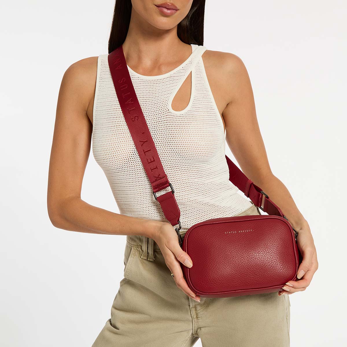 Status Anxiety Plunder Bag with Web Strap - Image 63