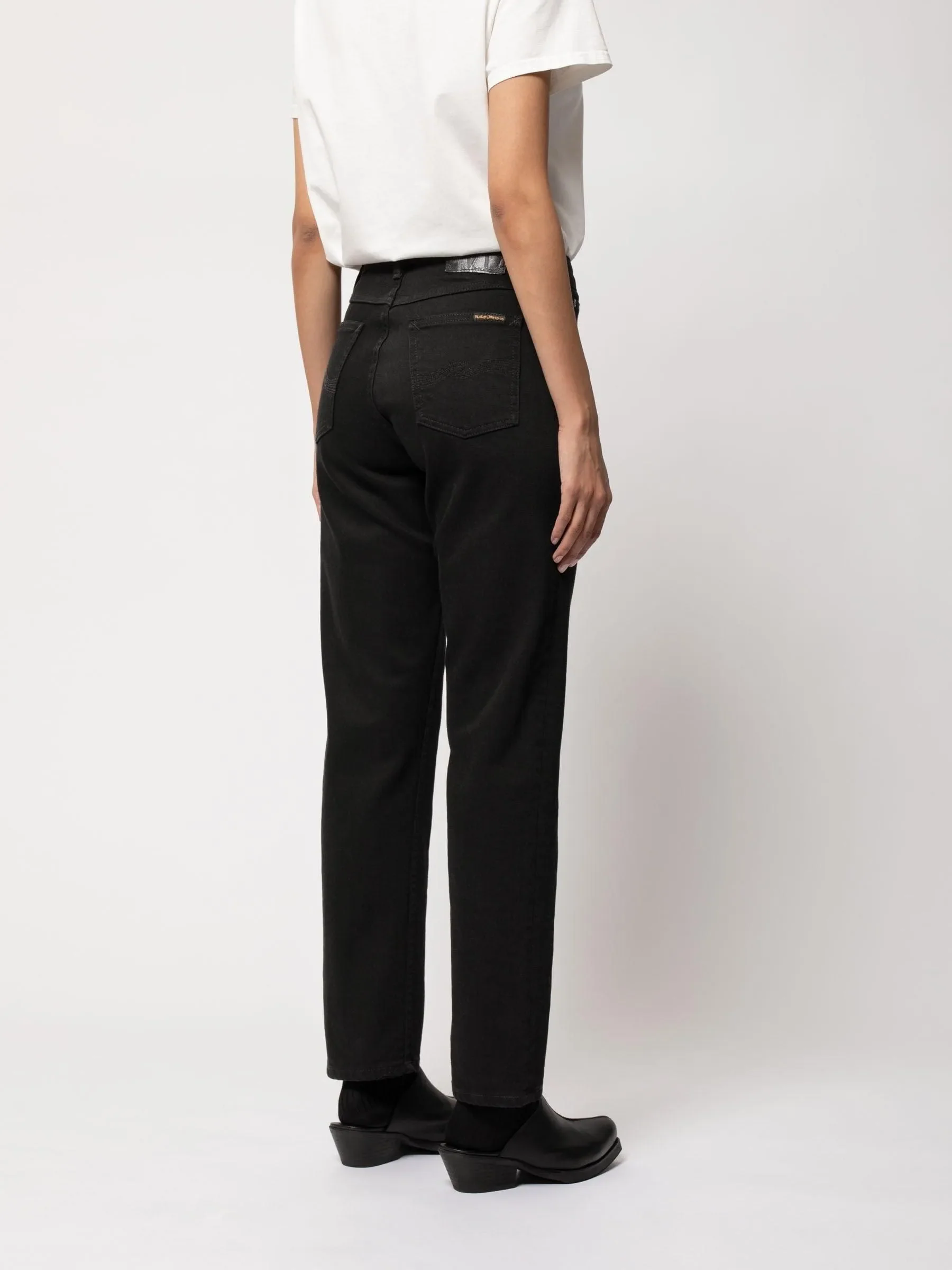 Nudie Jeans Straight Sally in Everblack - Image 2