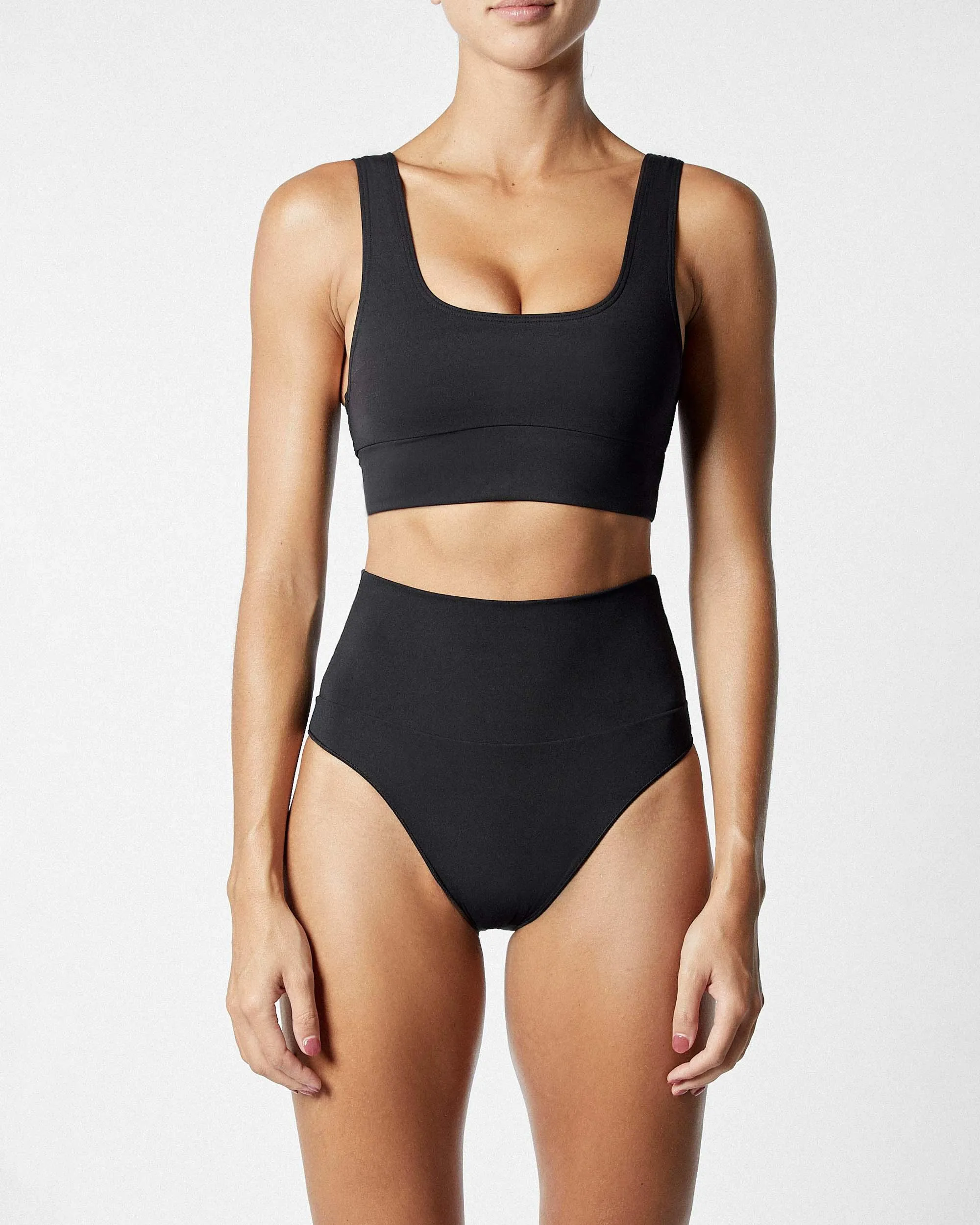 It’s Now Cool Contour Crop in Black - Image 2