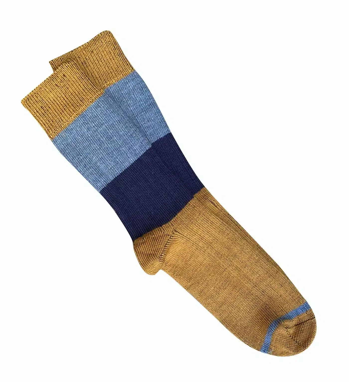 Tightology Chunky Rib Merino Wool Socks in Mustard