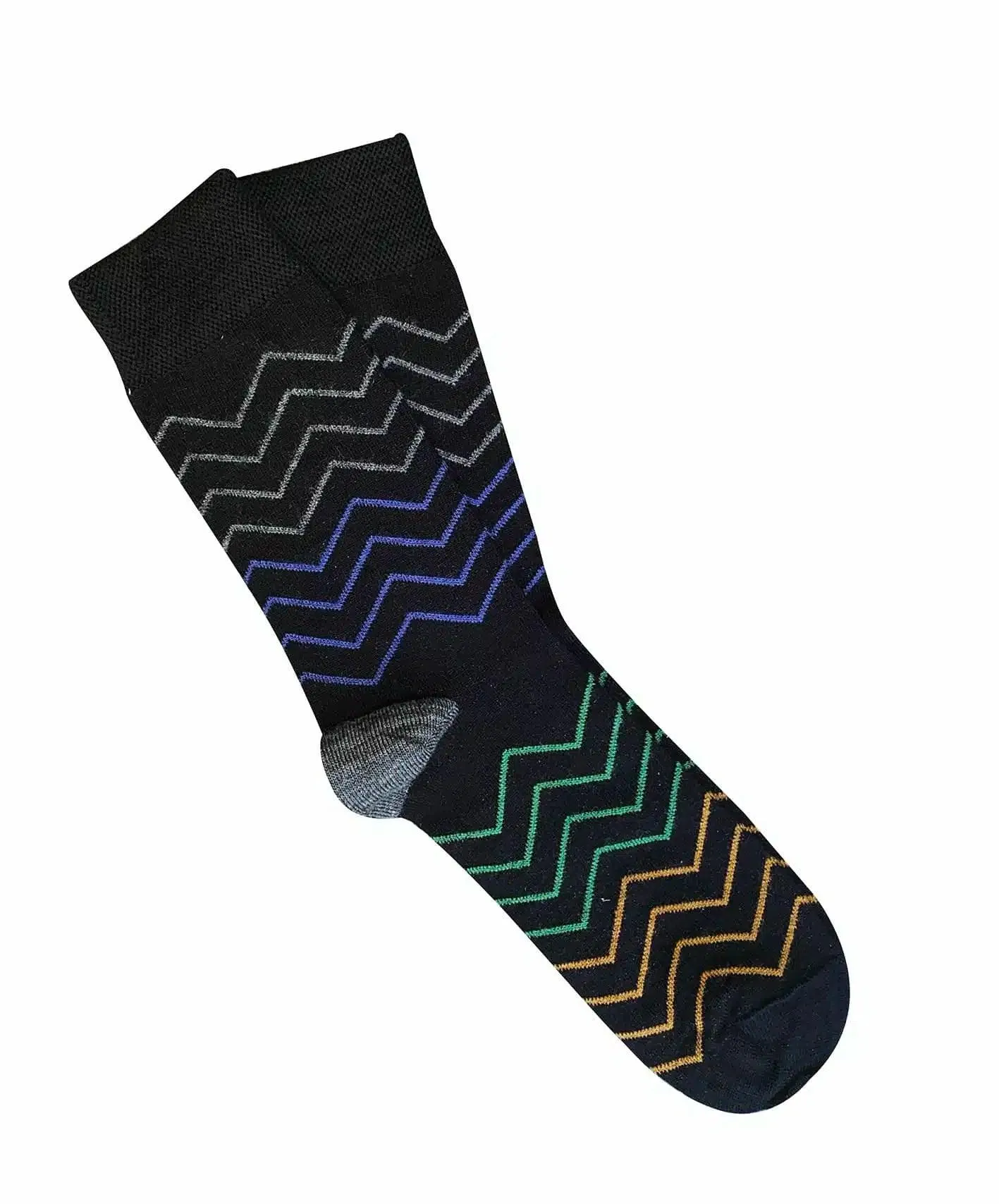 Tightology Waves Socks in Black - Image 2