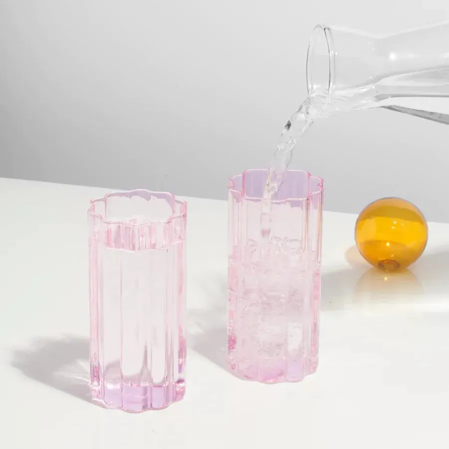 Fazeek Wave Highball Set in Pink - Image 3